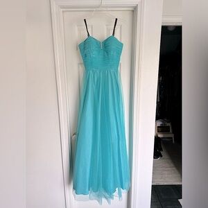 Blue and sparkly floor length formal dress - Dusk Collection by Sheila Yen